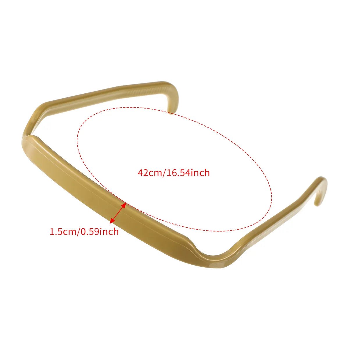 Diadema de pelo invisible.