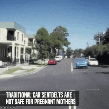 Cinturón de seguridad para el embarazo