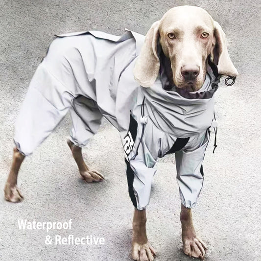 Waterproof Reflective Dog Raincoat Jumpsuit