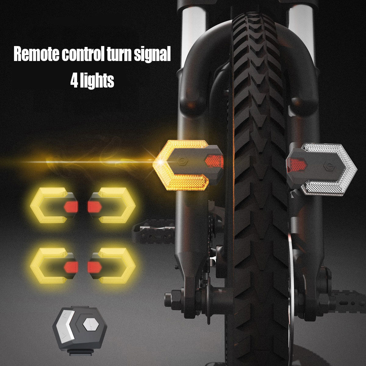 1Set Smart Turn Signals for Bicycle