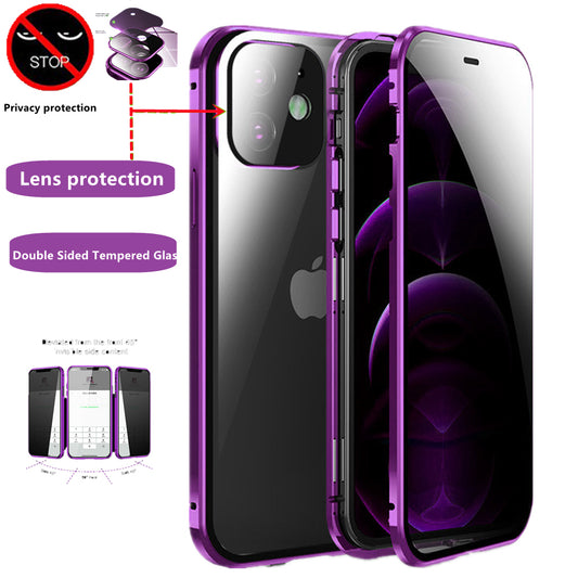 Étui d'adsorption magnétique anti-peep Privacy pour iPhone